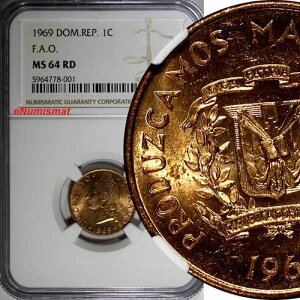 �h�~�j�J���a�� �u�����Y 1969 1�Z���^�{ NGC 64 RD F.A.O. ���b�h�g�[�j���O KM# 32 (01)