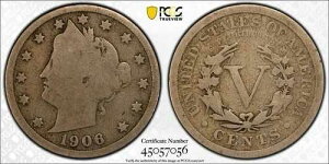 1906�N ���o�e�BV �j�b�P�� PCGS �O���[�h G04 G4 �ǍD