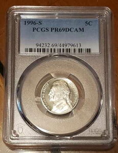 1996-S 5C �W�F�t�@�[�\�� �j�b�P�� PCGS PR69DCAM