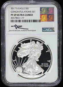 2017-S �v���[�t �V���o�[ �C�[�O�� $1 NGC PF 69 �J���I ASE PR Mercanti ���߂łƂ��������܂�
