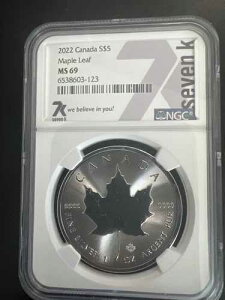 NGC MS 69 2022 �J�i�_ ���[�v�����[�t 9999 ���� 1�I���X 5�h���d�� CB7-51