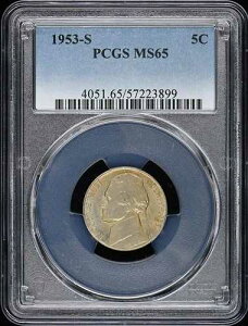 1953-S 5C �W�F�t�@�[�\�� �j�b�P�� PCGS MS65