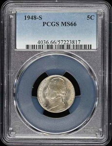 1948-S 5C �W�F�t�@�[�\�� �j�b�P�� PCGS MS66