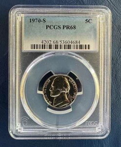 1970 S 5C �W�F�t�@�[�\�� �j�b�P�� PCGS PR68...