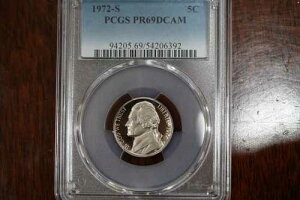 1972-S 5C PCGS PR69DCAM �W�F�t�@�[�\���j�b�P��