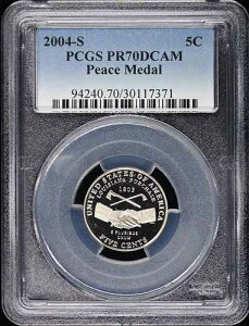 2004-S 5C ���a���_�� �W�F�t�@�[�\���j�b�P�� PCGS PR70DCAM