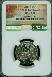 2017 S �I�U�[�N�X ���o�[�E�F�C�Y �N�H�[�^�[ NGC MS67 PL MAC �t�@�C�l�X�g ���W�X�g�� & �X�|�b�g���X *