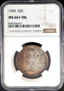 1949�N�t�����N�����E�n�[�t�_���[�ANGC�F��MS 66 + FBL�I�f���炵���F���I
