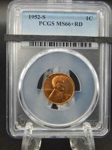 1952-S PCGS MS66+ RD RED �����J�[���E�B�[�g�o�b�N �Z���g #BT-35