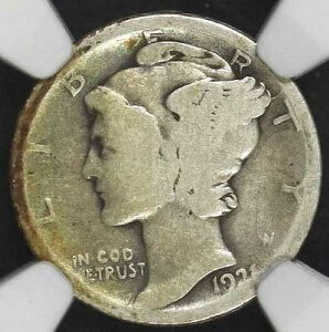 1921 D �}�[�L�����[�_�C�� PCGS NGC AG 3 ���̂Ȃ����R�ȕ\�ʂƔ�����