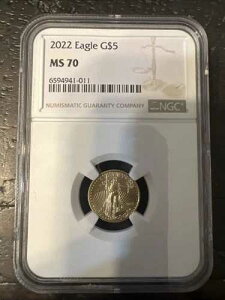 2022�N G$5 1/10�I���X �S�[���h �A�����J���C�[�O�� - NGC MS 70