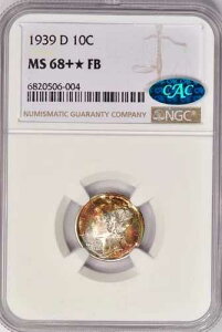 1939�N D�g�[�� �}�[�L�����[�_�C�� NGC MS 68+* FB CAC MS68 �v���X �X�^�[ FB �g�[�j���O�R�C�� 10�Z���g