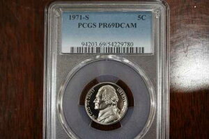 1971-S 5C PCGS PR69DCAM �W�F�t�@�[�\���j�b�P��