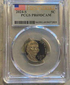 2024 S 5C �W�F�t�@�[�\�� �j�b�P�� PCGS PR69DCAM �t�@�[�X�g �X�g���C�N�i���[�~���g�j????
