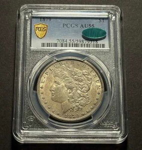 1879�N �����K���E�_���[ ? PCGS AU55 CAC ? �I���W�i���\�� ?