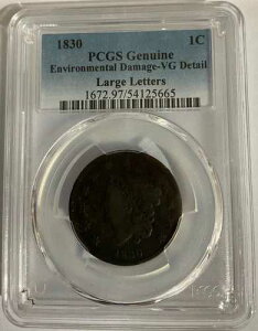 1830�N �R���l�b�g�w�b�h ���[�W���^�[ 1C BN PCGS ���KVG �ڍ� 54125665