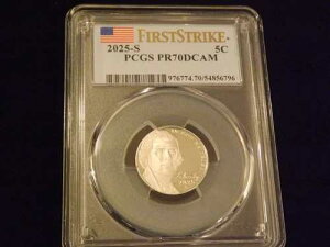 2025-S 5C �j�b�P�� �t�@�[�X�g�X�g���C�N PCGS PR 70