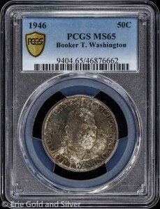 1946�N 50�Z���g �u�b�J�[T ���V���g���L�O �n�[�t�_���[ PCGS MS 65 | �^�u�g�[�j���O UNC BU