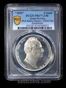 PCGS PR67 1835�N�� �C�M���X �E�B���A��3�� 3�̌b�� X#M126b �A���~�j�E�����N���E��