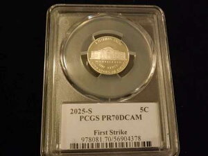 2025-S 5C �j�b�P�� �t�@�[�X�g�X�g���C�N PCGS PR 70