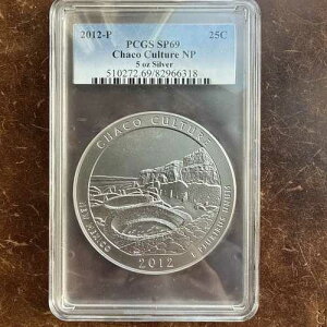 2012-P 25C �`���R�J���`���[ NP 5�I���X 0.999 �V���o�[�N�H�[�^�[ PCGS MS69