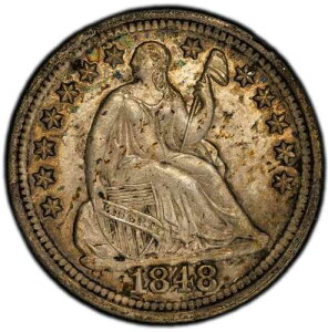 1848�N H10c PCGS MS 63 RPD FS-302 ~ ���[�|�b�v �V�[�e�B���O ���o�e�B �n�[�t�_�C�� �o���G�e�B