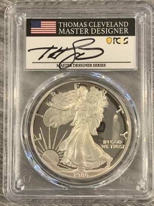 1986S- �A�����J�� �V���o�[ �C�[�O��-PCGS- PR70DCAM- �N���[�u�����h- �}�O�i�� �I�v�X- �|�b�v 38