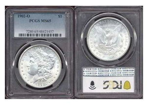 1902-O $1 PCGS MS65-�v���[�t�̂悤�ȕ\�ʁA�h��ȐV�i����A�����K���E�_���[