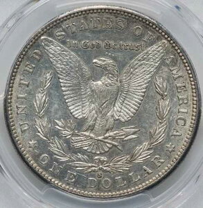 ���[�K�� �V���o�[ �_���[ 1884-S PCGS AU-55!!! �v���[�t�̂悤�Ȕ��˖ʁB