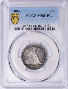 1883�N ���ȃ��o�e�B�N�H�[�^�[ PCGS MS61PL �v���[�t�~���[�� ���C���{�[�g�[��