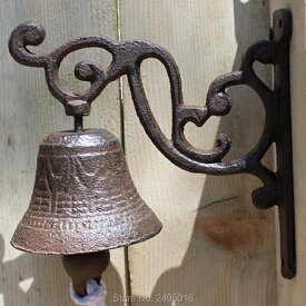 ガーデニング ドアベル鋳鉄ウェルカムドアベル農家ヤード装飾ドアベルジングルベルハニングベル壁掛け手作り工芸品 Doorbell Cast Iron Welcom door bell farmhouse Yard Decorative Doorbell Jingle bell haning bell wall mounted handmade crafts