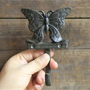K[fjO So^tCEH[L[bNz_[tbNpR[g/L[EH[}EghAtbN Cast Iron Butterfly Wall Key Rack Holder Hook for Coat / key wall mounted door hooks