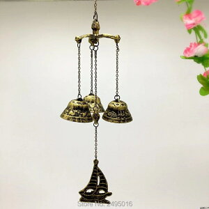 K[fjO bg-SbL[EBh`C^K[fEBh`CnMOI[igO Sailboat-Cast iron Wind Bells Lucky Fengshui Wind Chime Metal Garden Windchi