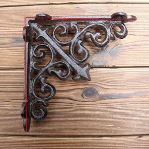 K[fjO R[i[uPbg2/1yASǊ|T|[gfBXvCuPbgz_[I݂胉bNII[KiCU[ Corner Brackets 2pcs/ One Pair Cast Iron Wall Mounted Support Display Bracket