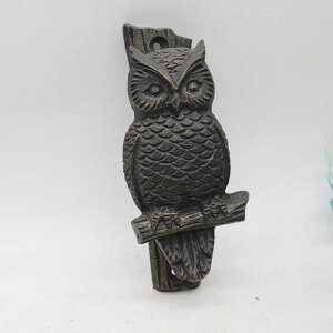 K[fjO hAmbJ[-s[XtNE^nhOǊ|Sƒ؉pn[hEFAhAANZT[ Door knocker-One piece Owl shaped Handle Rings wall mounted cast iron Hardware Door Acce