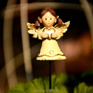 K[fjO A|bgtBMA-Ő̑-Vg̗d-̃vOC̑-̑A̔Ȃ Plant pot figure -Lawn Ornaments-angel Fairy-Garden Plug-in Decoration -Yard OrnamentCGarden Potted D