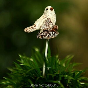 K[fjO Aؔ̑-̎pK[fjOvOCȂvOAAEghAA[g̑AK[fjOMtg̑DIY Plant Pot decor-Bird figure Gardening Resin Plugin Succulents