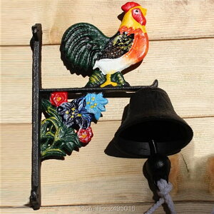 K[fjO 悤fBi[xSRbN`xǊ|nMO^xH|iz[XN[XgAhAfR[V WELCOME Dinner Bell Cast Iron Cock shape Bell Wall Mounted Hangin
