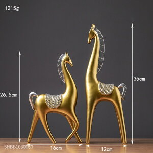 IuWF yGiraffer-gold2pczyAz[XX^`[ۓfk̉Ƃ̑ANZT[A[g̒VN̑H|iMtg yGiraffer-gold 2pczA Pair Horse Statue Abstract Animal Resin Model