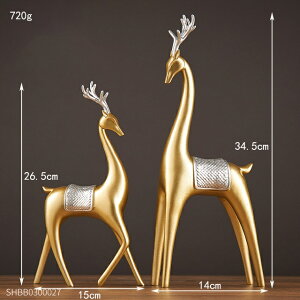 IuWF yfBAS[h2zyAz[XX^`[ۓfk̉Ƃ̑ANZT[A[g̒VN̑H|iMtg yDeer-gold 2pczA Pair Horse Statue Abstract Animal Resin 