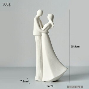 IuWF yl-zJbvƂ̑Z~bNtBMAf_ȃrO[̑ۓIȗl̒fXNgbvANZT[Mtg ylovers-whitezCouple Statue Home Dec