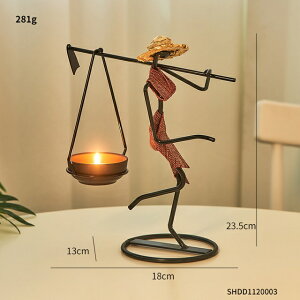 IuWF yC23.5cmzLhz_[Be[WbRvbSCk̉Ƃ̑e[uZ^[s[X̑Mtg yC-height 23.5cmzCandle Holder Vintage Maiden Moroc