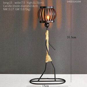 IuWF yN31.5cmzLhz_[Be[WbRvbSCk̉Ƃ̑e[uZ^[s[X̑Mtg yN-height 31.5cmzCandle Holder Vintage Maiden Moroc