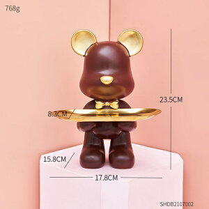 IuWF yFzN}̒u[gCz[_fR[VfXNANZT[JCC[fR[Vj[C[Mtg ySmall-brownzBear Figurine Cartoon Stora