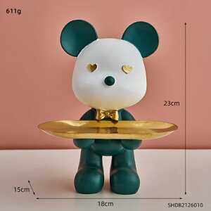 IuWF yO[xAzN}̒u[gCz[_fR[VfXNANZT[JCC[fR[Vj[C[Mtg yGreen bearzBear Figurine Carto