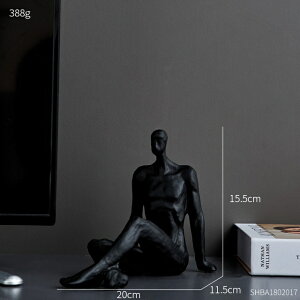 IuWF yBlack-Bz̃CeAp̒ۓIȒu{ȊANZT[rO[̑_A[gMtg yBlack-BzAbstract Figurines for Interior Ceramic Statue Bookshelf Decoration A