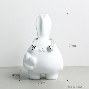 IuWF y-Cz̒NGCeBuȎ[g[_ȉƂ̑JCC̑fXNgbvANZT[̒[Mtg yRabbit-CzRabbit Sculptures Creative Storage Tr