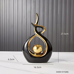 IuWF y-zۓ풤Ƃ̑kp̒uCeArO[̑ANZT[Mtg yBlack-smallzAbstract Ceramic Sculpture Home Decoration Nordic Art Figurines for Interior Liv