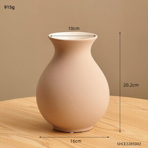 IuWF yBzԕrƂ̑rO[ԕrZ^[e[u_K[ft[|bgMtg yBzVase Ceramic Home Decor Living Room Decoration Vase Center Table Decoration