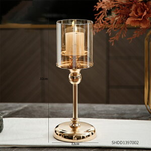 IuWF y32cmzKXLhz_[LhpkC䌋̃Z^[s[X_CjOe[uANZT[ yA-height 32cmzGlass Candle Holders Luxury Home Decor 